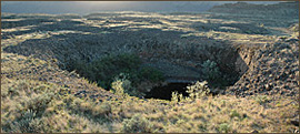 Pothole east of Lake Lenore