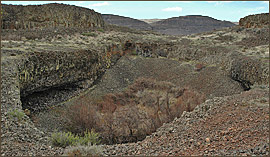 Lake Lenore pothole near the Great Blade