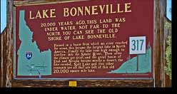 Lake Bonneville Historical Marker