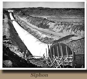 Siphon construction Columbia Basin Irrigation Project