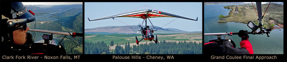 Trike flying aerial.