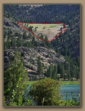 Glacial Lake Missoula high eddy deposit.